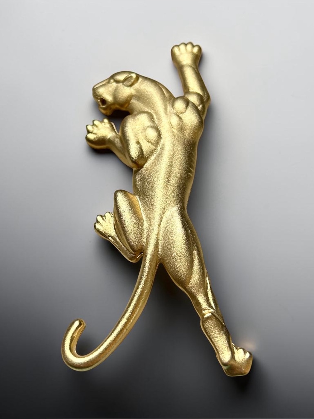 Panther Statement Brooch 1980s Gold-tone Vintage Retro - Picture 3 of 13